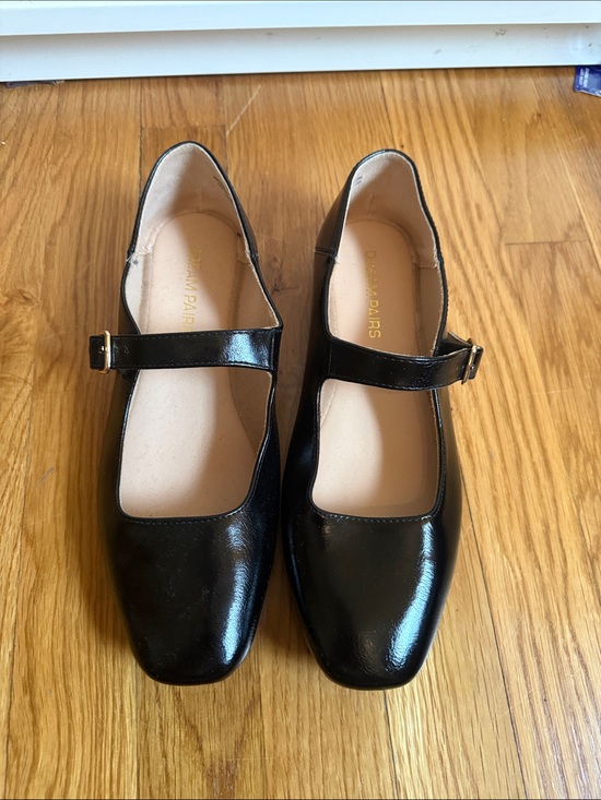 Dream Pairs Shoes - Dream Pairs Black Patent Mary Janes with Buckle Strap
